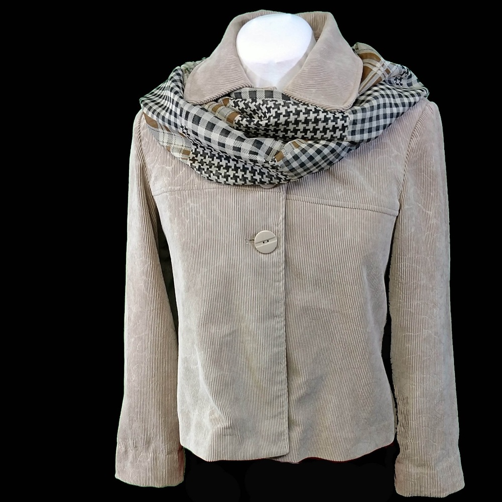 Corduroy Jacket and Scarf